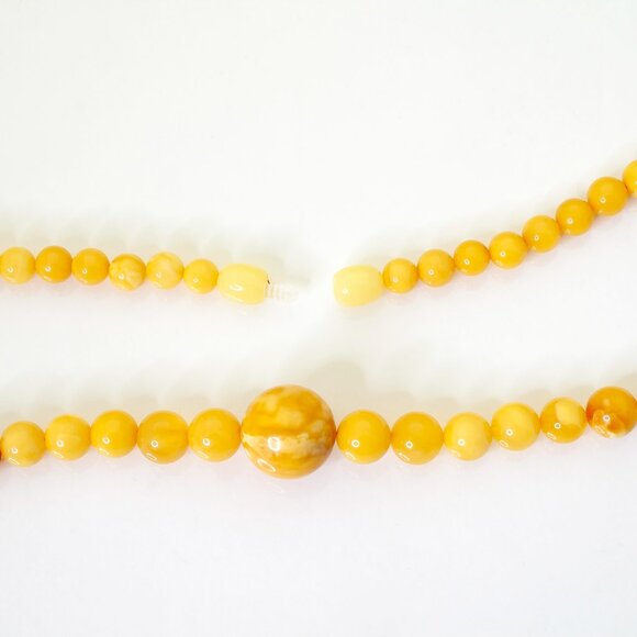 100% NATURAL Handmade Butterscotch Amber Necklace, Real Amber Bead Jewelry - Picture 4 of 6